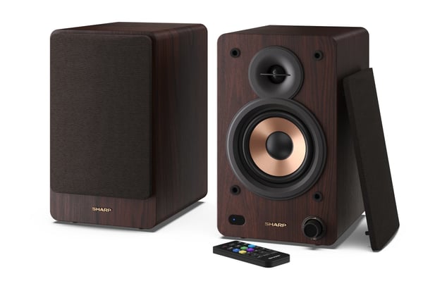 Sharp BOOKSHELF SPEAKERS 2-suuntainen Ruskea Langallinen & langaton 60 W