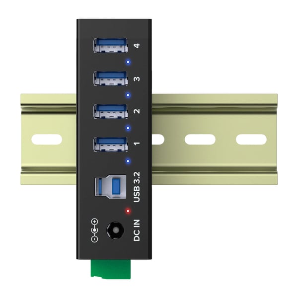 InLine 35396A gränssnittshubbar USB 3.2 Gen 1 (3.1 Gen 1) Type-B 5000 Mbit/s Svart