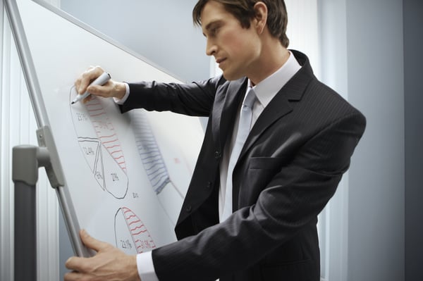Nobo Impression Pro stål magnetisk mobilt whiteboard 1200 x 900 mm
