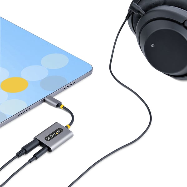 StarTech.com USBC-AUDIO-SPLITTER lyd-deler Grå