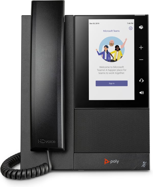 HP Poly CCX 500 Business Media -puhelin Microsoft Teams- ja PoE-tuella