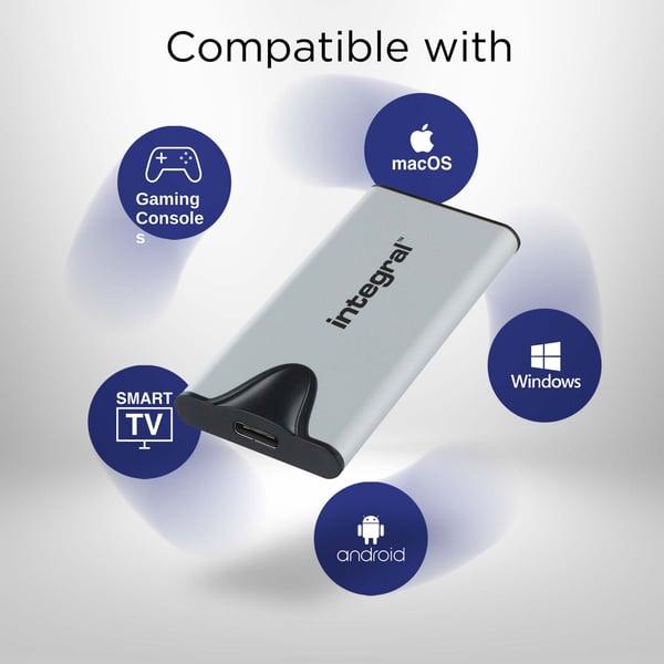 Integral SlimXpress Pro INSSD500GPORT3.2SLIMXS ulkoinen SSD 500 GB USB 3.2 Gen 2x2