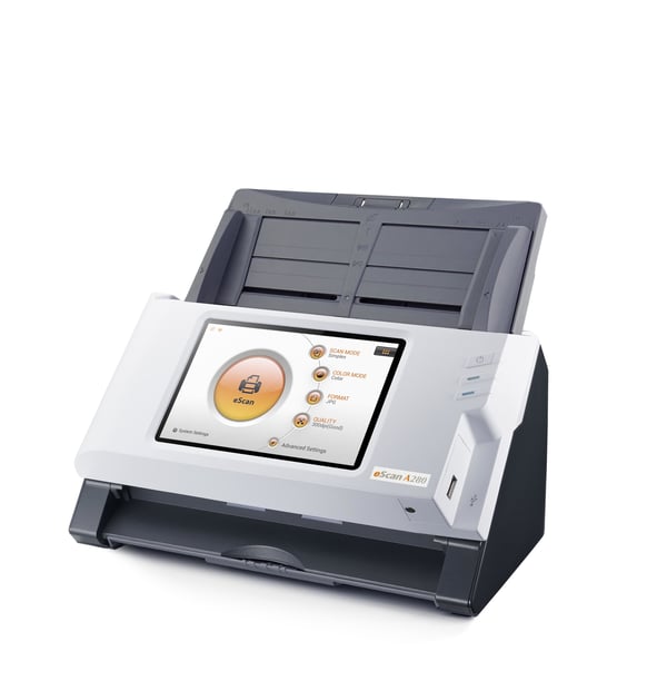Plustek eScan A280 Essential ADF-scanner 600 x 600 dpi A4 Sort, Hvid