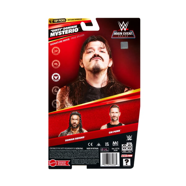 WWE Main Event Series Top Picks "Dirty" Dominik Mysterio Action Figure