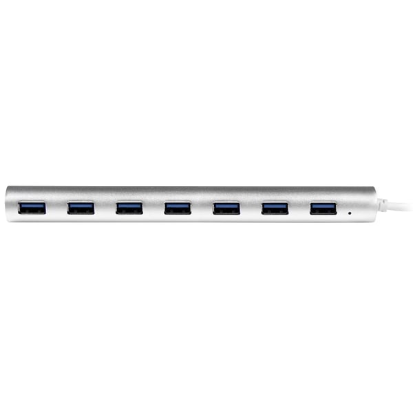 StarTech.com Kompakt USB 3.0-hubb med 7 portar och inbyggd kabel - 5Gbps