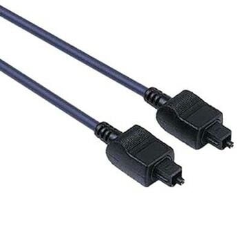 Hama Audio Optical Fibre Connecting Cable ODT Male Plug (Toslink), 3 m ljudkabel Svart