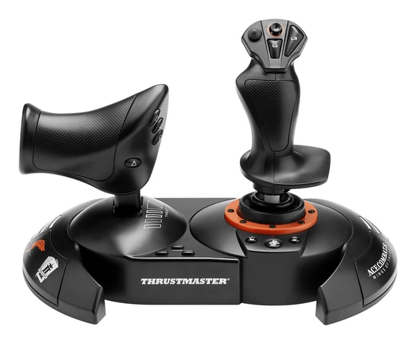 Thrustmaster T.FLIGHT HOTAS NEO ACE COMBAT 8 Wings of Theve Edition Sort, Rød USB Flightstick Digital PC, PlayStation 4, PlayStation 5