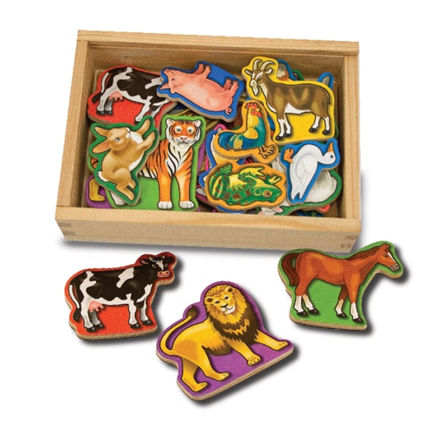 Melissa & Doug Wooden Animal Magnets