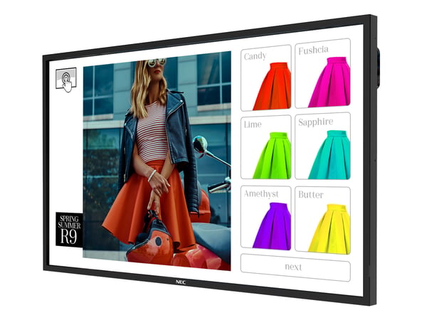 NEC MultiSync ME551 IR-2 Kiosk design 139,7 cm (55") LED 400 cd/m² Sort Berøringsskærm Indbygget processer 18/7