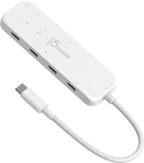 j5create Miljövänlig USB-C till 4-portars typ-C Gen 2-hubb