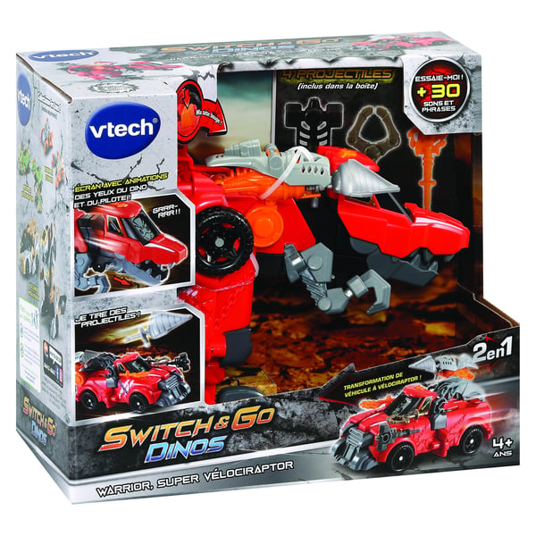 VTech Switch & Go Dino's SWITCH & GO DINOS - WARRIOR, SUPER VÉLOCIRAPTOR