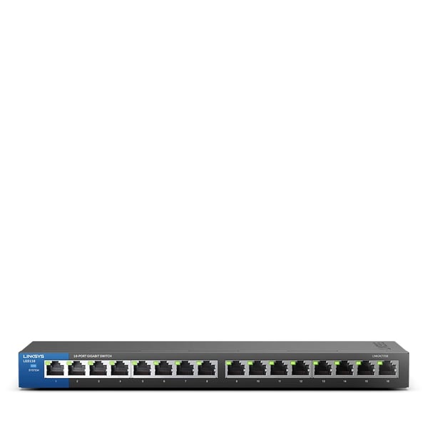 Linksys 16-portars desktopmodell Gigabit-switch (LGS116)
