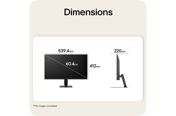 LG 24U411B-B tietokoneen litteä näyttö 60,5 cm (23.8") 1920 x 1080 pikseliä Full HD LCD Musta