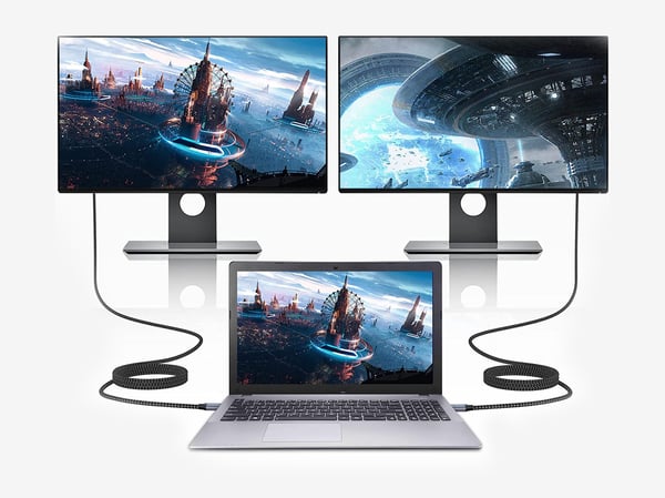 Conceptronic ABBY10G videokabeladapter 2 m USB Type-C HDMI Grå