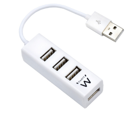 Ewent EW1122 gränssnittshubbar USB 2.0 Vit