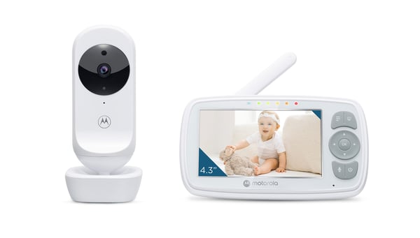 Motorola VM34 övervakningsmonitorer för bebisar 300 m FHSS Vit