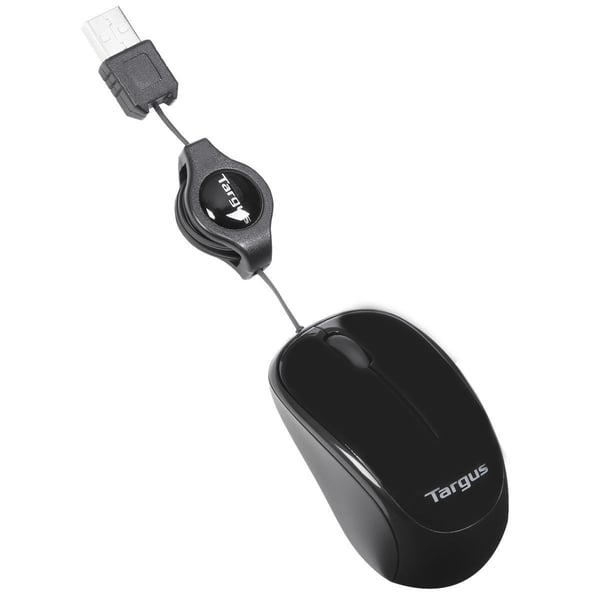 Targus AMU75EU datormöss Resor Ambidextrous USB Type-A Blue Trace 1000 DPI