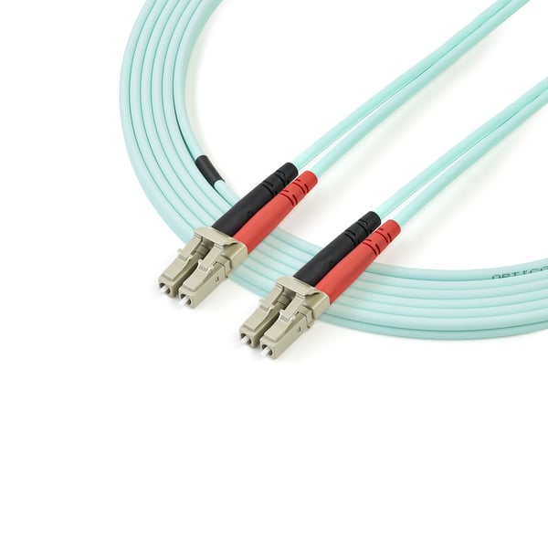 StarTech.com 5 m 10 Gb Aqua multiläge 50/125 Duplex LSZH fiberpatchkabel LC - LC