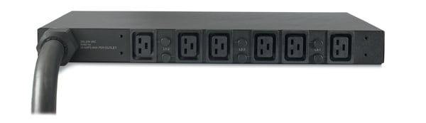 APC Basic Rack PDU AP7526 strømforsyningsenhed (PDU) 6 AC stikkontakt(er) 1U Sort