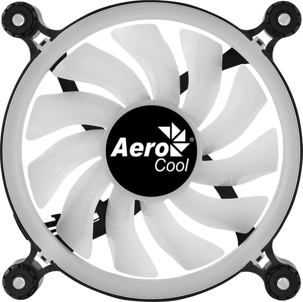 Aerocool Spectro 12 FRGB Datorväska Fan 12 cm Svart, Translucent 1 styck