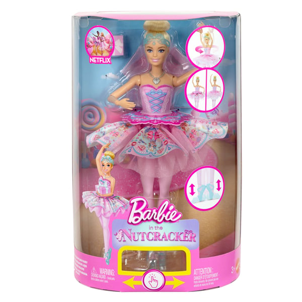 Barbie i Nötknäpparen Clara-dockan med ballerinakjol och balettillbehör