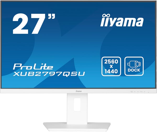 iiyama ProLite XUB2797QSU-W2 computerskærm 68,6 cm (27") 2560 x 1440 pixel Quad HD LED Hvid
