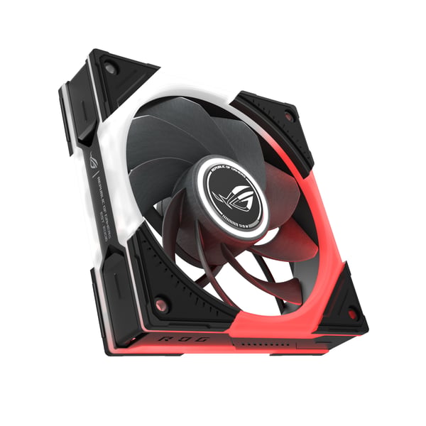 ASUS ROG Eurux GR120 ARGB Reverse Fan - Triple Pack Datorväska 12 cm Svart, Vit 3 styck