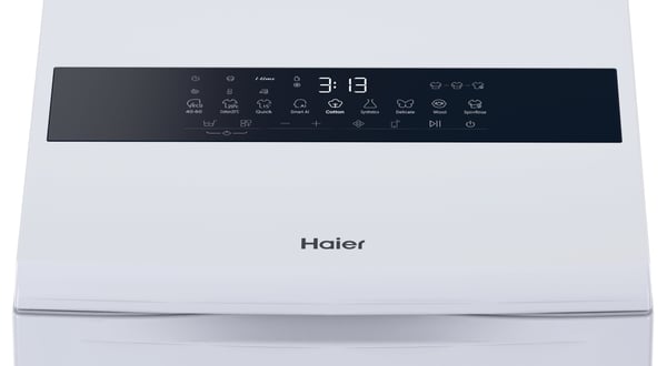 Haier HW90-BPD13386U-S vaskemaskine Top-indlæsning 9 kg 1300 rpm Hvid