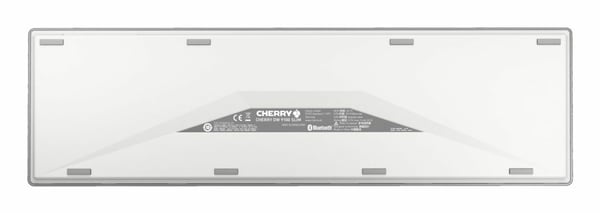 CHERRY JD-9100CH-1 tastatur Mus inkluderet Hjemme/kontor RF trådløs + Bluetooth QWERTZ Schweizisk Sølv, Hvid