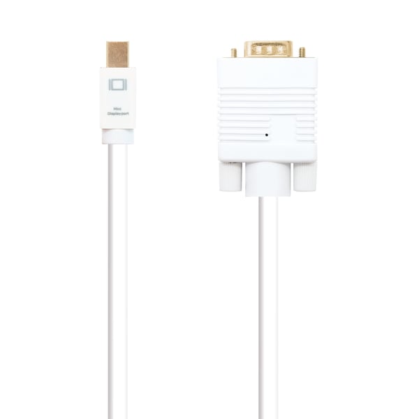 Nanocable 10.15.4102 videokabel adapter 2 m Mini DisplayPort VGA (D-Sub) Hvid
