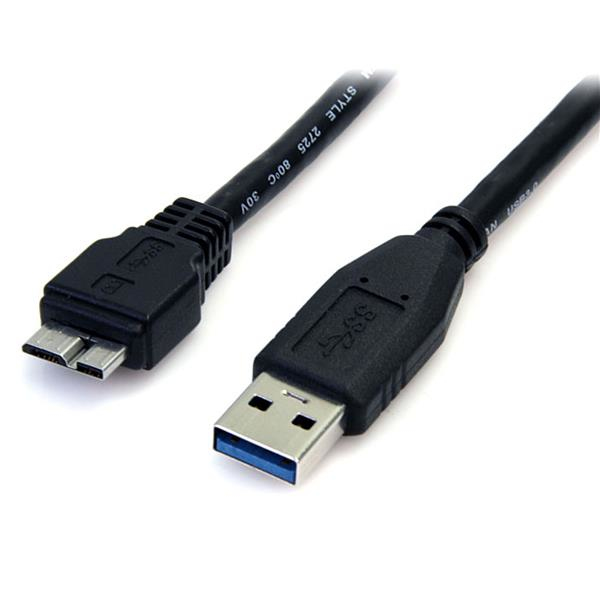 StarTech.com USB3AUB50CMB USB-kabel USB 3.2 Gen 1 (3.1 Gen 1) 0,5 m USB A Micro-USB B 5 Gbit/sek. Sort
