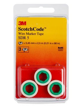 3M 80611427982 kabelmarkering Hvid Polyester 3 stk