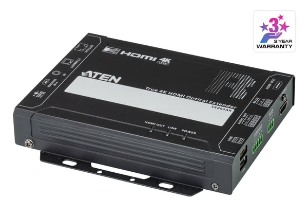 ATEN True 4K HDMI optisk extender (4K@300m (K1, MM) / 10km (K2, SM))