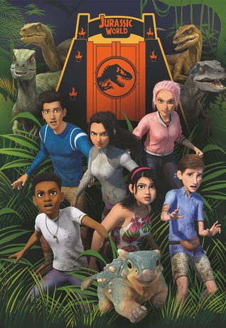 Clementoni Jurassic World Camp Cretaceous Kontur puslespil 104 stk Kunst