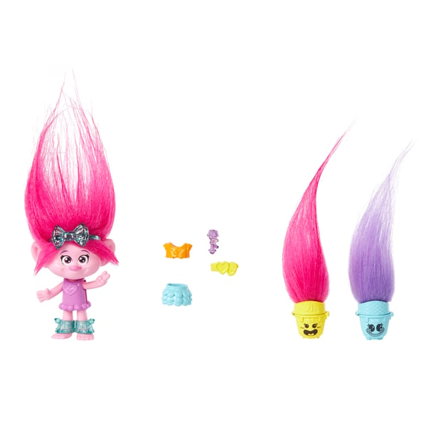 Mattel Trolls 3 Sammen igen HAIR POPS Dronning Poppy