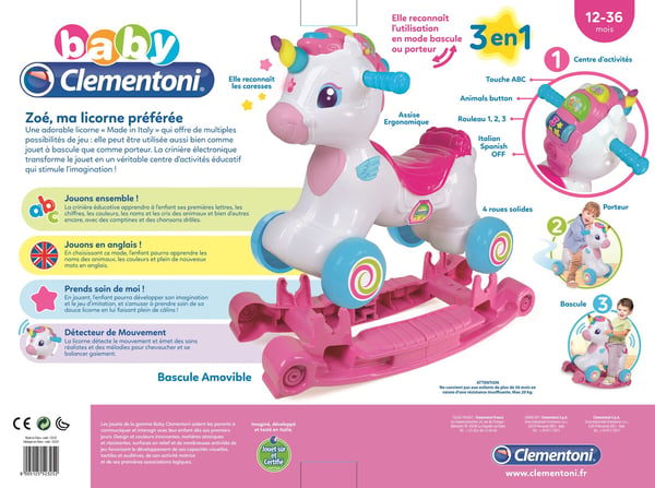 Clementoni 52325 Gynge- og ride-on-legetøj