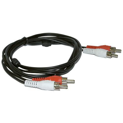Microconnect AUDCC2 lydkabel 1,5 m 2 x RCA Sort