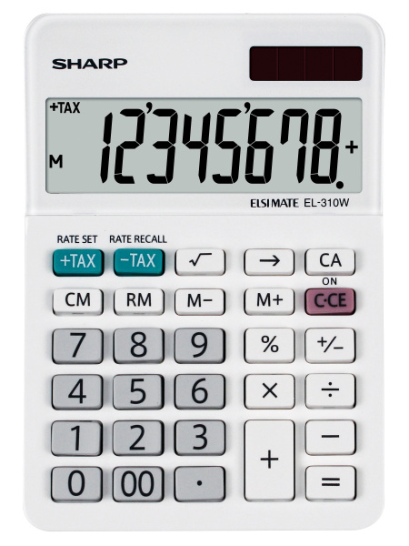 Sharp EL-310W regnemaskine Desktop Finansiel Hvid