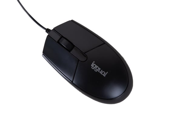 iggual COM-BASIC3-800DPI mus Kontor Ambidextrous USB Type-A