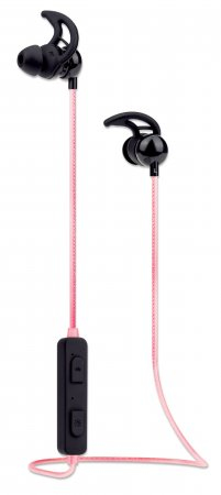 Manhattan 179591 hörlur och headset Trådlös Öronkrok, I öra, Hals-band Samtal/musik Micro-USB Bluetooth Svart