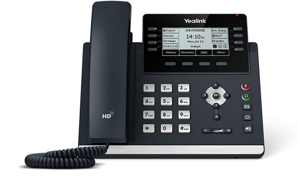 Yealink SIP-T43U IP-telefon Grå 12 Linier LCD Wi-Fi Yealink SIP-T43U IP-telefon Grå 12 Linier LCD Wi-Fi