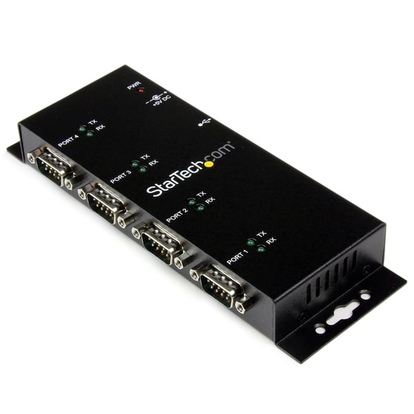 StarTech.com 4-portars USB till seriell RS232-adapterhubb