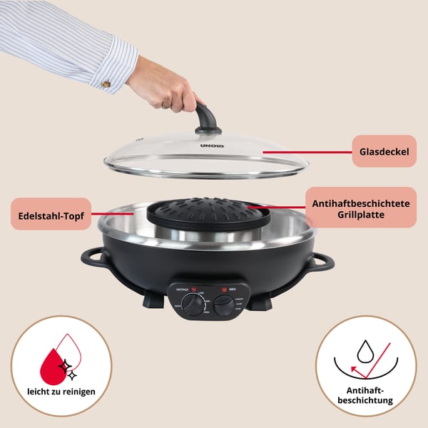Unold 48745 Asia Fondue Hot Pot 5 L 4 person(er)
