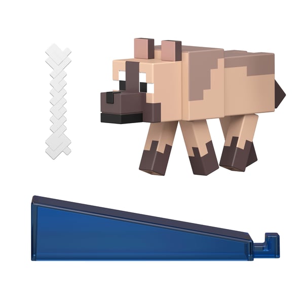 Minecraft Redstone Charged Chestnut Wolf Figure Minecraft Redstone Charged Chestnut Wolf Figure