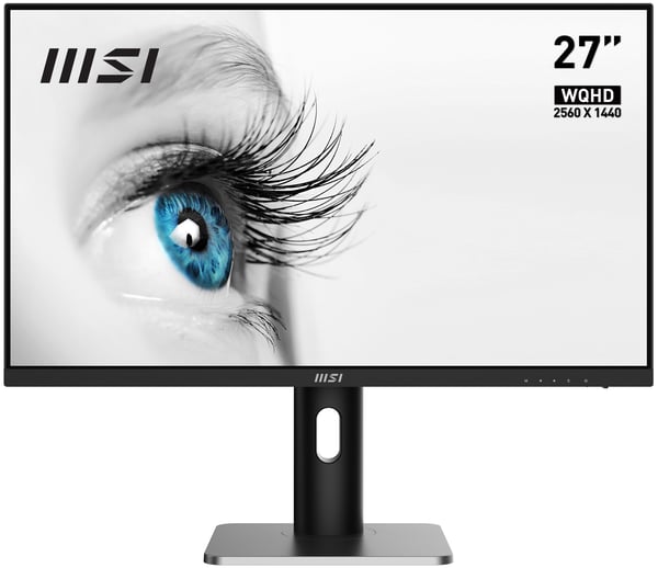 MSI Pro MP273QP platta pc-skärmar 68,6 cm (27") 2560 x 1440 pixlar Wide Quad HD LED Svart, Silver