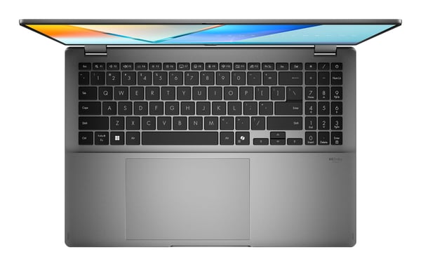 ASUS Vivobook 16 Flip TP3607AA-FLIP-DISSI4X Copilot+ PC Intel Core Ultra 9 386H Hybrid (2-i-1) 40,6 cm (16") Berøringsskærm WUXGA 32 GB LPDDR5x-SDRAM 1 TB SSD Wi-Fi 7 (802.11be) Windows 11 Pro Grå