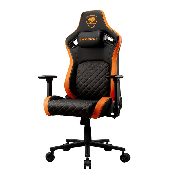 COUGAR CGR-DFL PC gamingstol Polstret vatteret sæde Sort, Orange