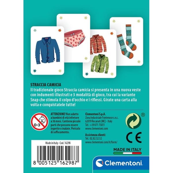 Clementoni 16298 Korttipeli Korttienvaihtopeli