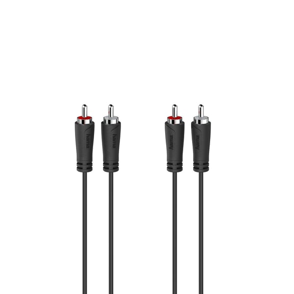 Hama 00205258 lydkabel 3 m 2 x RCA Sort