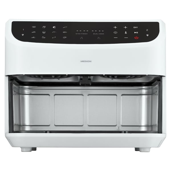MEDION LIFE P20 Dobbelt 8,7 L 2600 W Varmluftsteger Hvid